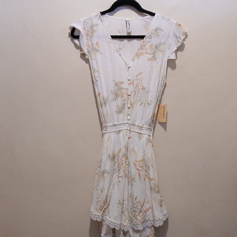American Rag White Floral Mini Dress